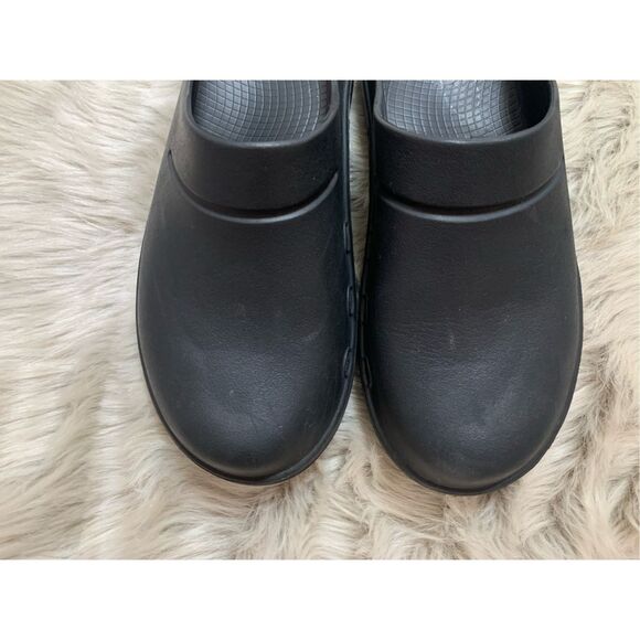 OOFOS Oocloog Clogs Sandals Mules Black Womens 11 Mens 9 Slip On Comfort - Picture 6 of 8